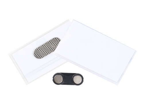 Smeba - Naambadges met Magneet -  40x75 mm - 12 stuks