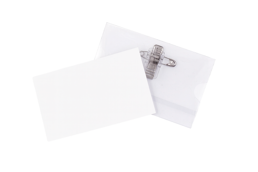 Smeba- Naambadges - 57 x 90 mm - Combiclip - 50 stuks